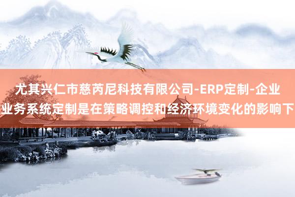 尤其兴仁市慈芮尼科技有限公司-ERP定制-企业业务系统定制是在策略调控和经济环境变化的影响下